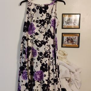 Black and purple flare with tie very pretty